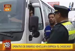 'Chosicanos': realizan operativo de embargo vehicular por papeletas impagas