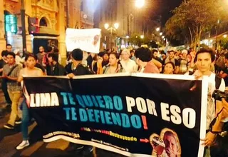 Cientos de jóvenes protestan contra Luis Castañeda y el bypass de 28 de Julio