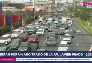 Cierran por un año tramo de la avenida Javier Prado por obra de vía rápida Golf – Los Frutales en La Molina