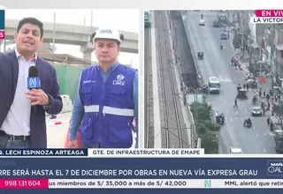 Cierran tramo de Grau por 10 días por obras de nueva Vía Expresa