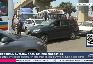 Cierre de avenida Grau genera caos vehicular y confusión por obras de Vía Expresa
