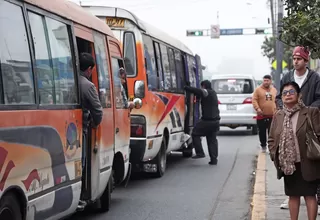 Cinco detenidos por atentar contra buses en Callao