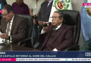 Ciro Castillo retoma funciones como gobernador del Callao y evita pronunciarse sobre investigaciones