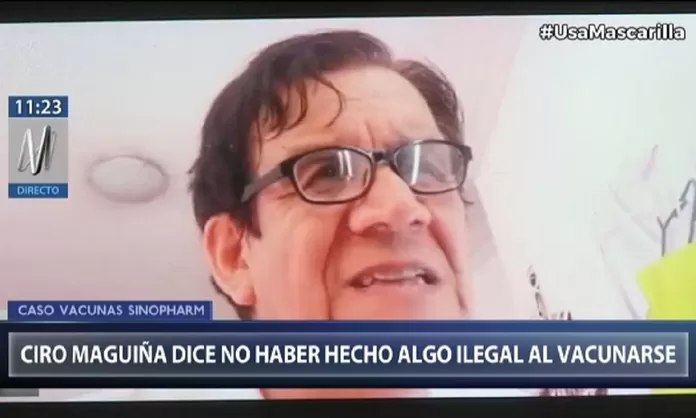 Ciro Magui a asegur que no hizo nada ilegal al vacunarse contra COVID 19