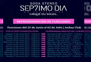 Cirque Du Soleil: anuncian nueva reprogramación de evento inspirado en Soda Stereo