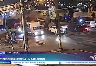Cisterna impacta contra otros cuatro vehículos y deja un fallecido en la Panamericana Norte