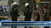 Ciudadano extranjero murió baleado en la Panamericana Sur - Noticias de moto
