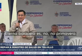 César Vásquez fue increpado durante actividad oficial en Trujillo