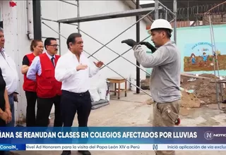 Colegios de Lima sur reiniciarán clases presenciales el 24 de agosto tras las lluvias