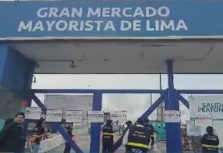 Clausuran el Gran Mercado Mayorista de Lima