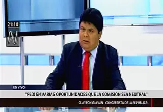 Clayton Galván: No creo que Fuerza Popular nos perdone haber renunciado