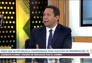 Clemente Flores: "Fuerza Popular quiere un Tribunal Constitucional a su medida”