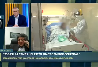 Vocero de clínicas privadas: "Todas las camas UCI están prácticamente ocupadas"