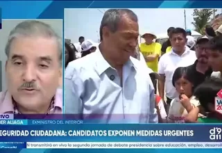 Cluber Aliaga cuestiona propuestas de candidatos sobre inseguridad