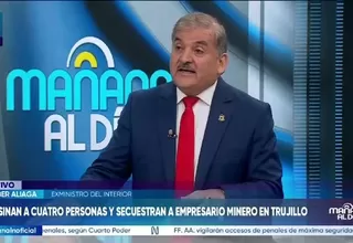 Cluber Aliaga: “Estamos en una situación de guerra contra la delincuencia”