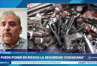 Cluber Aliaga cuestiona autorización de armas para EMAPE y pide que seguridad sea asumida por PNP y empresas privadas