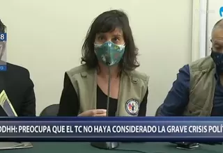 CNDDHH: Preocupa que el Tribunal Constitucional no haya considerado la grave crisis política