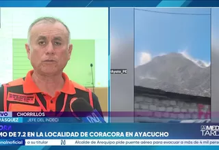 COEN evalúa los daños tras sismo de magnitud 7.2 en Ayacucho