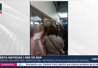 Colapso del servicio del Metropolitano en Estación Central