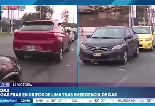 Colas por desabastecimiento de GNV en La Victoria