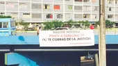 Colectivo instaló pancarta contra la primera dama en la Vía Expresa - Noticias de via-pasamayito