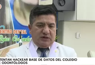 Colegio de Odontólogos alerta sobre extorsiones y hackeos contra dentistas en todo el país