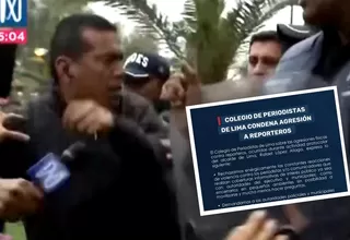 Colegio de Periodistas de Lima condenó agresión a equipo de Canal N