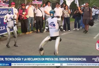 Color, tecnología y reclamos en previa del debate presidencial