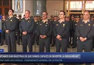 Comandante general de la Policía anunció cambios en jefaturas de región Lima y Callao