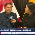 Comas: Alcalde Ulises Villegas denuncia amenazas