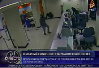 Comas: imágenes exclusivas del asalto a un banco con armas de guerra