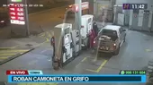 Delincuentes roban camioneta en un grifo en Comas - Noticias de Delincuencia