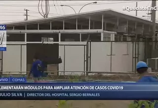 Comas: Implementan módulos para ampliar atención de casos COVID-19