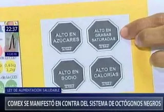 Comex se pronunció en contra del sistema de octógonos negros