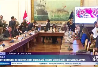 Comisión de Constitución reanuda debate sobre pedido de facultades legislativas