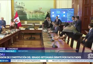 Comisión de Constitución del Senado retoma debate sobre facultades legislativas