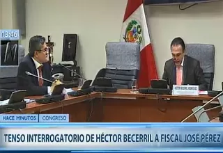 Comisión Madre Mía: tenso interrogatorio entre Becerril y fiscal Domingo Pérez 