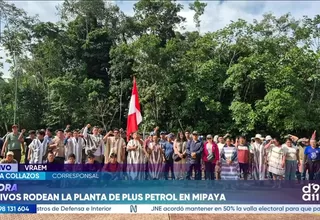 Comuneros rodean planta de Plus Petrol y exigen cierre de instalación de gas en el Vraem