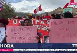 Comunidades campesinas protestan contra el Ministerio de Cultura