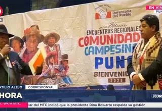 Rechazan presencia del defensor del Pueblo durante actividad en Puno