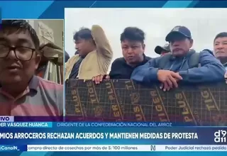 Conarroz advierte que paro continuará si no hay soluciones