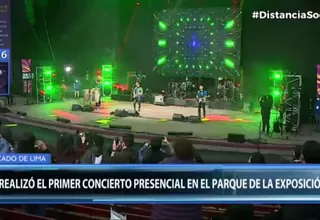 Concierto en vivo: Este sábado se realizó el primer show presencial en el Parque de la Exposición