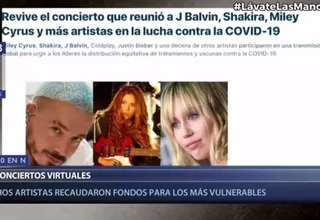 Los conciertos virtuales que recaudaron fondos para luchar contra el coronavirus