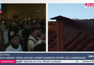 Cónclave: Fumata negra tras primera votación papal