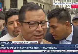 Confemin anuncia protestas si no se modifica norma de explosivos