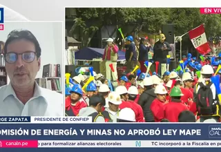 Confiep: Ley MAPE es improvisada y perpetúa informalidad minera