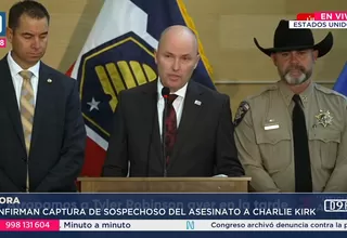 Confirman captura de asesino de Charlie Kirk