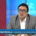 Congresista César Revilla: No hubo blindaje ni defensa a Edgar Alarcón 