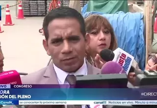 Congresista Elvis Vergara ve poco probable censura contra José Balcázar