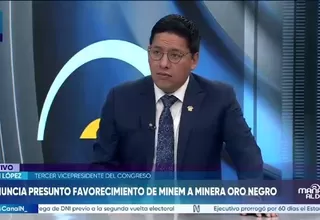 Congresista Ilich López denuncia presunto favorecimiento a minera Oro Negro tras contaminación en río Yuracyacu